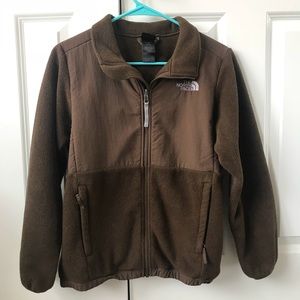 North face girls zip-up fleece